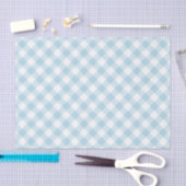 Gingham Light Blue en White Pattern Tissuepapier (Craft)