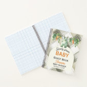 Gingham Locally Grown Baby Shower Guest Book Notitieboek (Binnen)