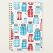 Gingham Mason Jar Pattern – Country Kitchen Charm (Devant)