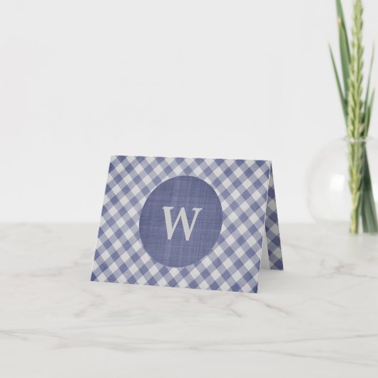 Gingham Monogram (Devant)
