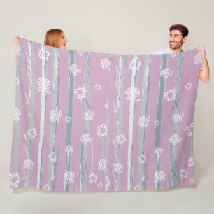 Gingham Orchard grote fleece deken (150 x 200 cm)