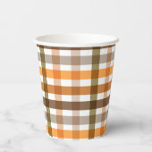 Gingham Papieren Bekers (Achterkant)