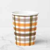 Gingham Papieren Bekers (Rechts)
