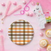Gingham Papieren Bordje (Feest)