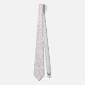 Gingham Pastel Notenkraker Ballet Monogram Stropdas (Voorkant)