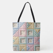 Gingham Patchwork Dekbed Patroon Draagtas (Voorkant)