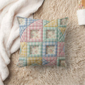 Gingham Patchwork Dekbed Patroon Kussen (Deken)