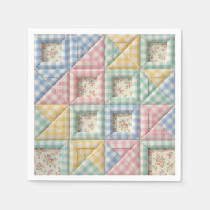Gingham Patchwork Dekbed Patroon Servet