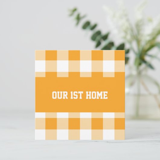Gingham Patroon Eerste Home (Staand voorkant)