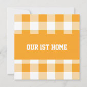 Gingham Patroon Eerste Home (Voorkant)
