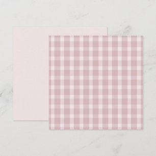 Gingham patroon in ballerina preppy roze kleuren kaart