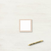 Gingham patroon post-it® notes (Op bureau)
