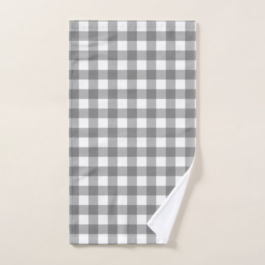 Gingham Pattern Bad Handdoek (Handdoek)