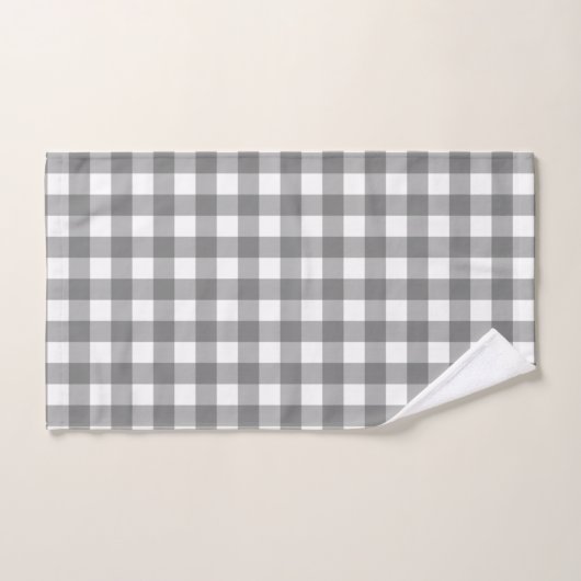 Gingham Pattern Bad Handdoek (Handdoek)