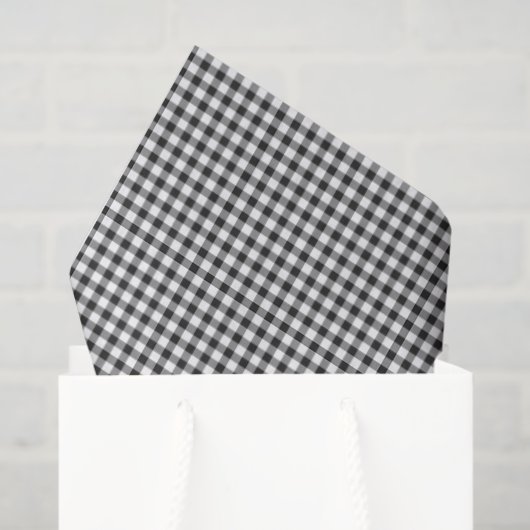 Gingham Pattern Black White Cool Sunglasses Fun Tissuepapier (Cadeauzakje)