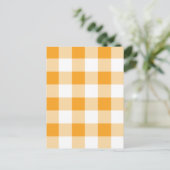 Gingham Pattern Briefkaart (Staand voorkant)