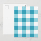 Gingham Pattern Briefkaart (Voorkant / Achterkant)