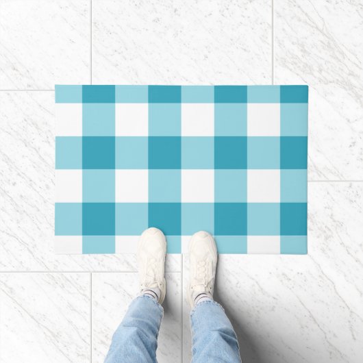 Gingham Pattern Deurmat (Binnen)
