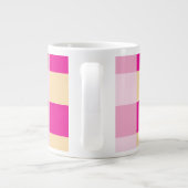 Gingham Pattern Extra Grote Beker (Achterkant)