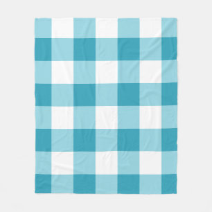 Gingham Pattern Fleece Deken