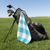 Gingham Pattern Golfhanddoek (Groen)
