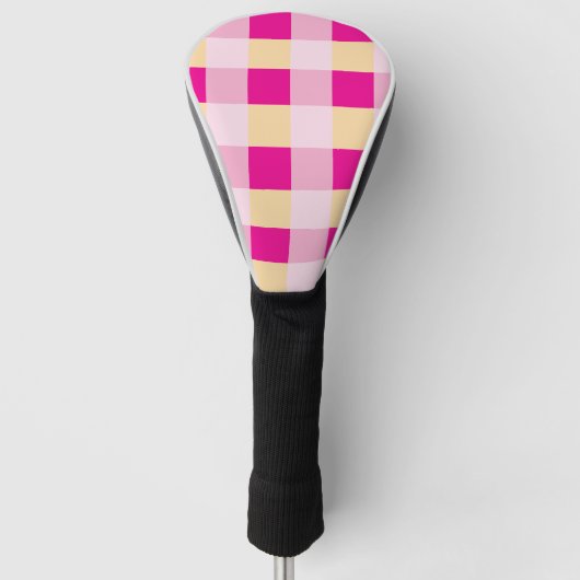 Gingham Pattern Golfheadcover (Voorkant)