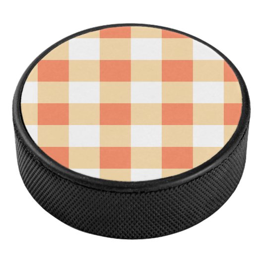 Gingham Pattern Hockey Puck (3/4)