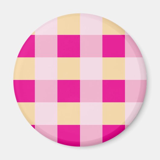 Gingham Pattern Magneet (Voorkant)