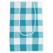 Gingham Pattern Medium Cadeauzakje (Achterkant)