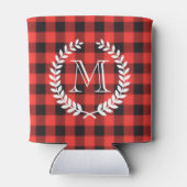 Gingham Pattern Monogram Blikjeskoeler (Achterkant)