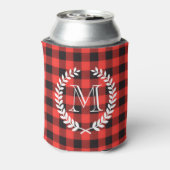 Gingham Pattern Monogram Blikjeskoeler (Blikje Achterkant)
