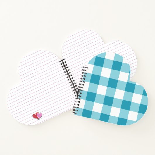 Gingham Pattern Notitieboek (Binnen)