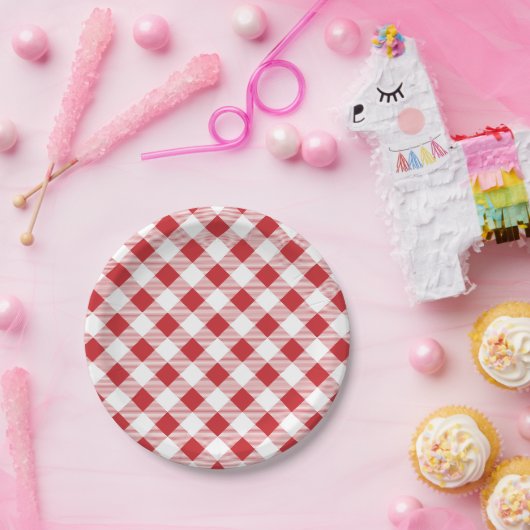 Gingham Pattern, Picnic, BBQ Paper Bord (Feest)