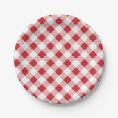 Gingham Pattern, Picnic, BBQ Paper Bord (Voorkant)