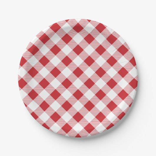Gingham Pattern, Picnic, BBQ Paper Bord (Voorkant)