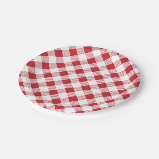Gingham Pattern, Picnic, BBQ Paper Bord (Gekanteld)