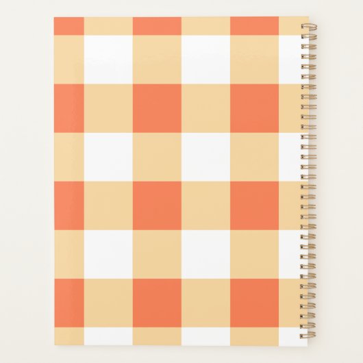 Gingham Pattern Planner (Achterkant)