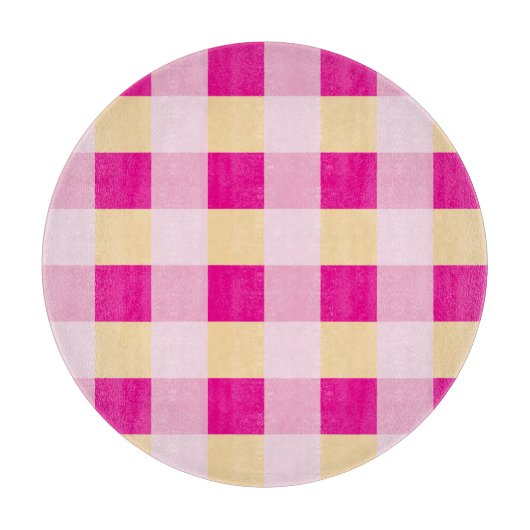 Gingham Pattern Snijplank (Voorkant)