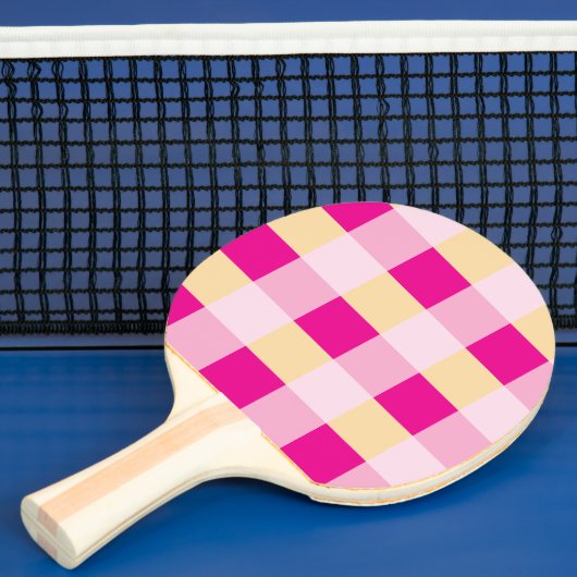 Gingham Pattern Tafeltennisbatje (Insitu)