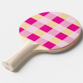 Gingham Pattern Tafeltennisbatje (Voorkant Gekanteld)