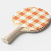 Gingham Pattern Tafeltennisbatje (Voorkant Gekanteld)