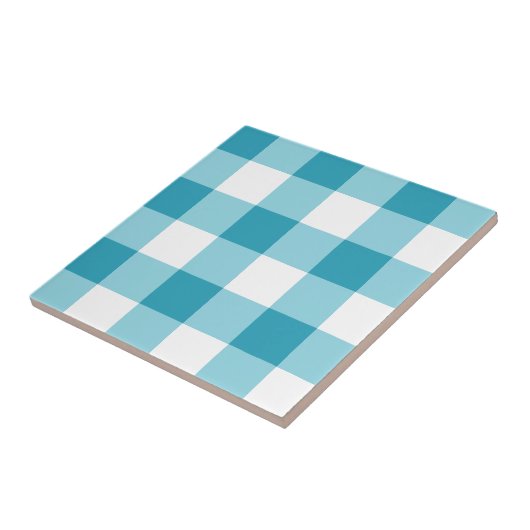 Gingham Pattern Tegeltje (Zijkant)
