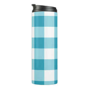 Gingham Pattern Thermosbeker