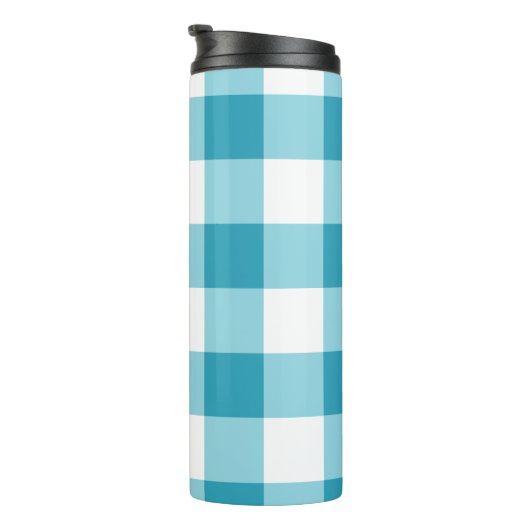 Gingham Pattern Thermosbeker (Geroteerd rechts)