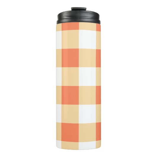 Gingham Pattern Thermosbeker (Voorkant)