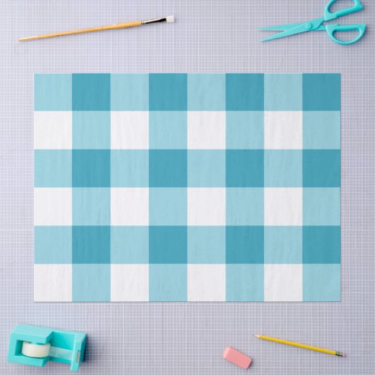 Gingham Pattern Tissuepapier (Craft)