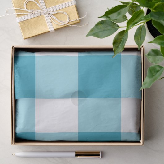 Gingham Pattern Tissuepapier (Geschenk)