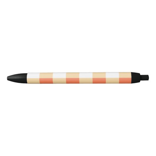Gingham Pattern Zwarte Inkt Pen (Voorkant)