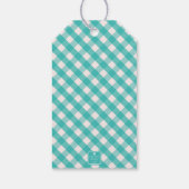 Gingham Persoonlijke Gift-Labels Cadeaulabel (Achterkant)