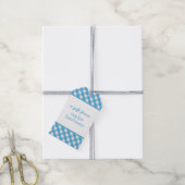 Gingham Persoonlijke Gift-Labels Cadeaulabel (Met Touw)